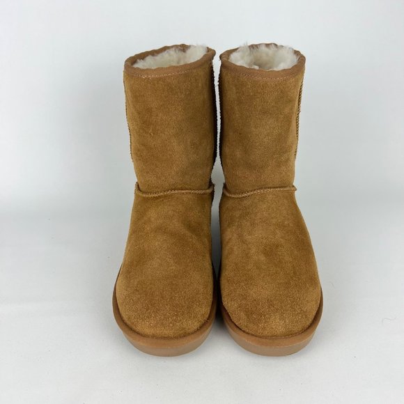 Koolaburra Ugg Koola Short Womens Boots Chestnut Brown Suede 1017090 size 9 - Picture 2 of 16
